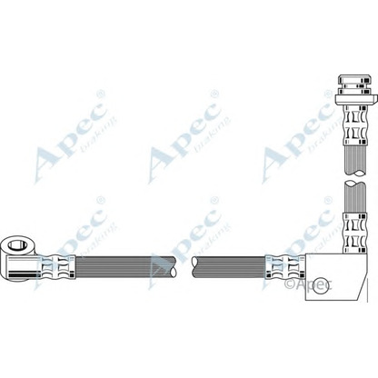 Zdjęcie Przewód hamulcowy elastyczny APEC braking HOS3216