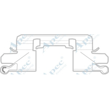 Фото Комплектующие, колодки дискового тормоза APEC braking KIT1177