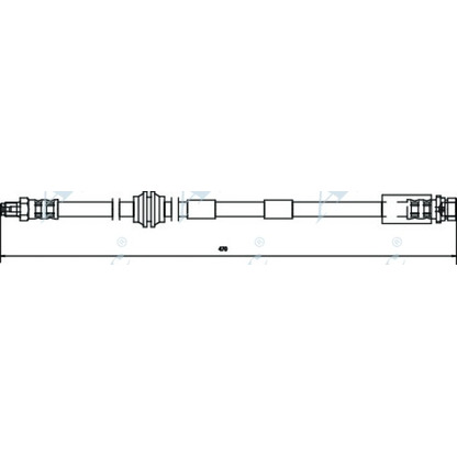 Foto Tubo flexible de frenos APEC braking HOS3256