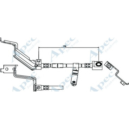 Photo Brake Hose APEC braking HOS3525