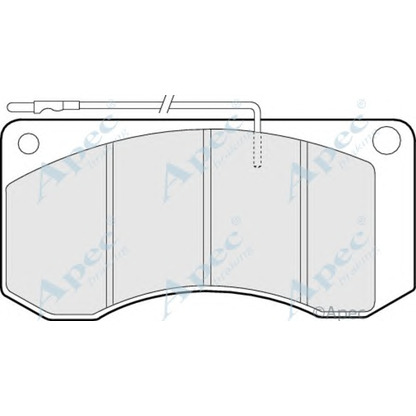 Фото Комплект тормозных колодок, дисковый тормоз APEC braking PAD1030