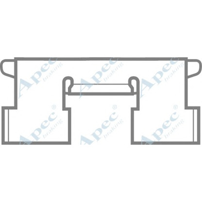 Foto Kit accessori, Pastiglia freno APEC braking KIT204