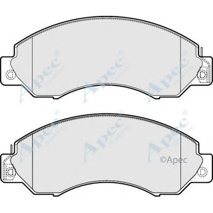 Фото Комплект тормозных колодок, дисковый тормоз APEC braking PAD1855