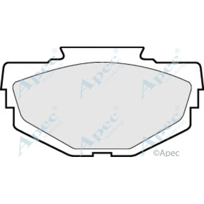 Photo Brake Pad Set, disc brake APEC braking PAD31