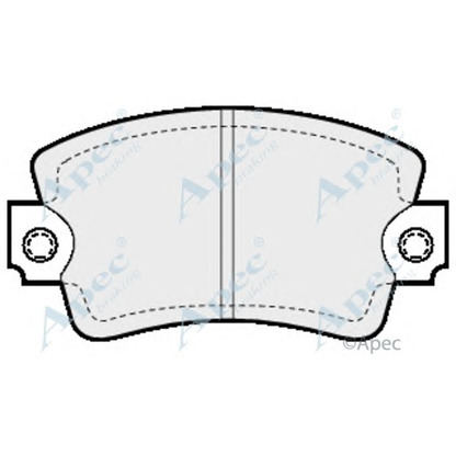 Zdjęcie Zestaw klocków hamulcowych, hamulce tarczowe APEC braking PAD314