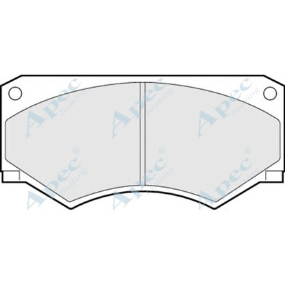 Photo Brake Pad Set, disc brake APEC braking PAD322