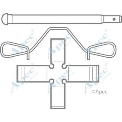 Photo Accessory Kit, disc brake pads APEC braking KIT207