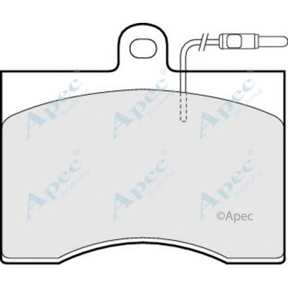 Photo Brake Pad Set, disc brake APEC braking PAD618