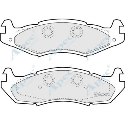 Фото Комплект тормозных колодок, дисковый тормоз APEC braking PAD818