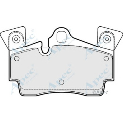 Фото Комплект тормозных колодок, дисковый тормоз APEC braking PAD1522