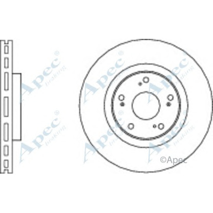 Фото Тормозной диск APEC braking DSK3004