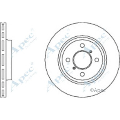 Фото Тормозной диск APEC braking DSK3031