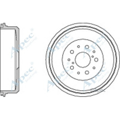 Photo Brake Drum APEC braking DRM9181