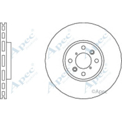 Zdjęcie Tarcza hamulcowa APEC braking DSK3051