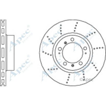 Foto Bremsscheibe APEC braking DSK3060