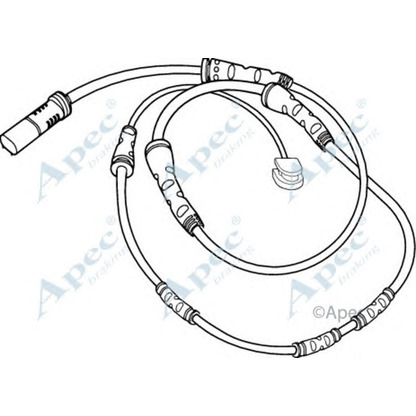 Photo Warning Contact, brake pad wear APEC braking WIR5253