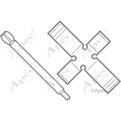 Foto Kit accessori, Pastiglia freno APEC braking KIT227