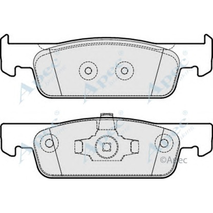 Foto Juego de pastillas de freno APEC braking PAD1944