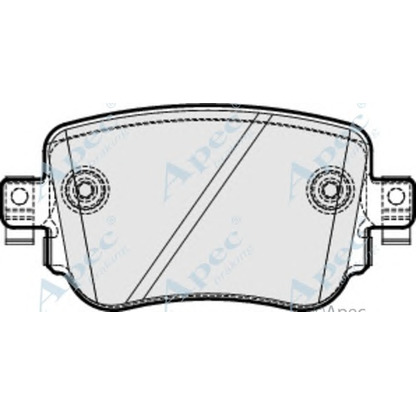 Foto Kit pastiglie freno, Freno a disco APEC braking PAD1961