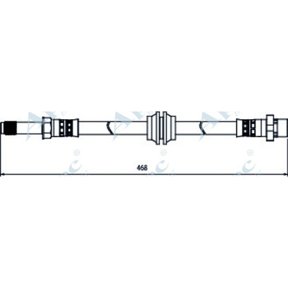 Foto Tubo flexible de frenos APEC braking HOS3905