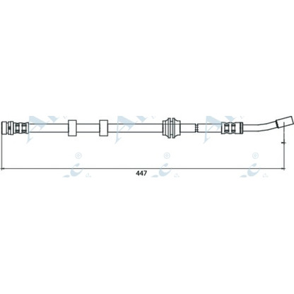 Foto Tubo flexible de frenos APEC braking HOS3917