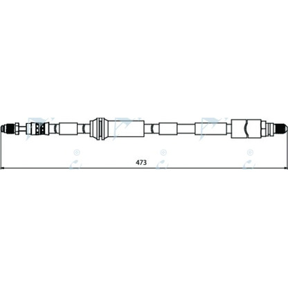 Photo Flexible de frein APEC braking HOS3928