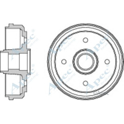 Foto Bremstrommel APEC braking DRM9186