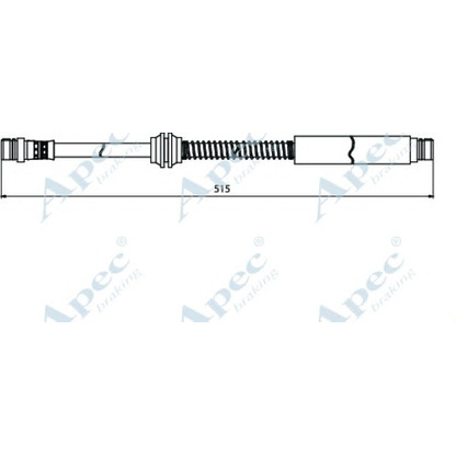 Foto Tubo flexible de frenos APEC braking HOS3942