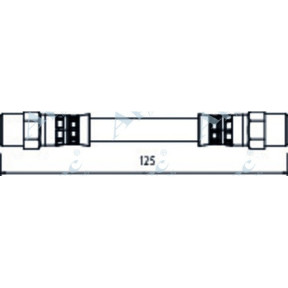 Foto Tubo flexible de frenos APEC braking HOS3955