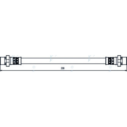 Foto Tubo flexible de frenos APEC braking HOS3961