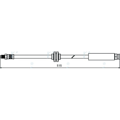 Фото Тормозной шланг APEC braking HOS3968