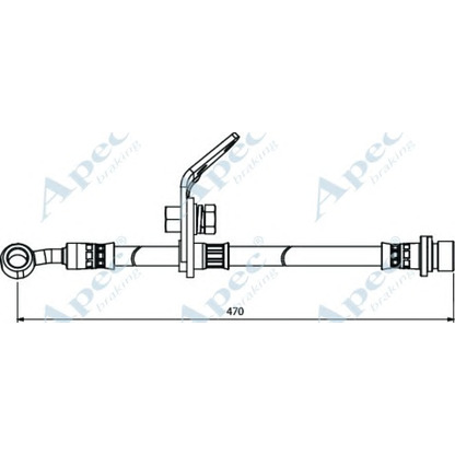 Photo Flexible de frein APEC braking HOS3979