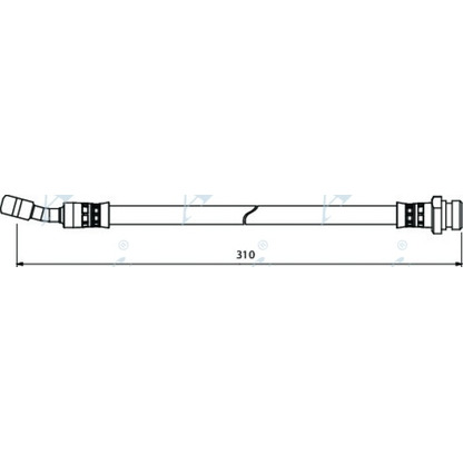 Zdjęcie Przewód hamulcowy elastyczny APEC braking HOS4015