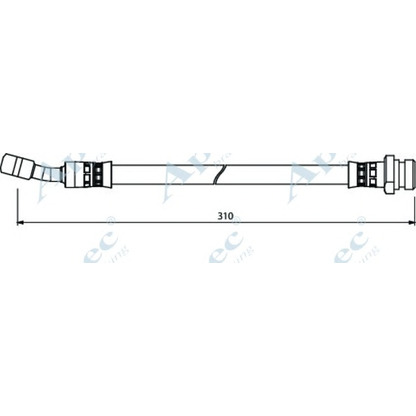 Фото Тормозной шланг APEC braking HOS4016