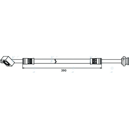 Zdjęcie Przewód hamulcowy elastyczny APEC braking HOS4018
