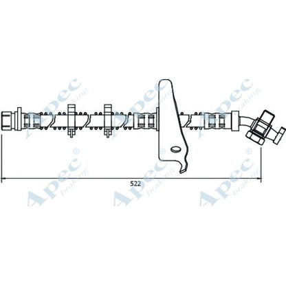 Photo Flexible de frein APEC braking HOS4026