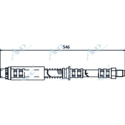 Foto Tubo flexible de frenos APEC braking HOS4047