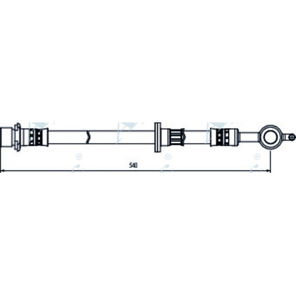 Zdjęcie Przewód hamulcowy elastyczny APEC braking HOS4081