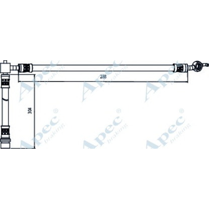 Foto Bremsschlauch APEC braking HOS4084