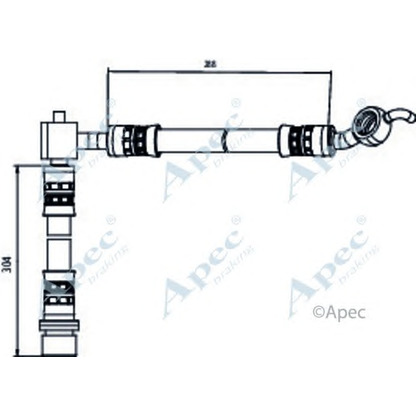 Foto Bremsschlauch APEC braking HOS4087