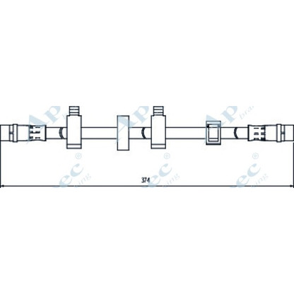 Foto Tubo flexible de frenos APEC braking HOS4103