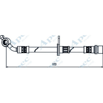 Photo Flexible de frein APEC braking HOS4122