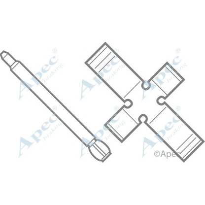 Foto Zubehörsatz, Scheibenbremsbelag APEC braking KIT280