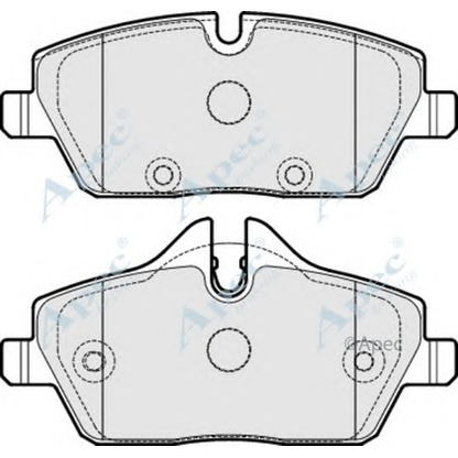 Photo Brake Pad Set, disc brake APEC braking PAD2014