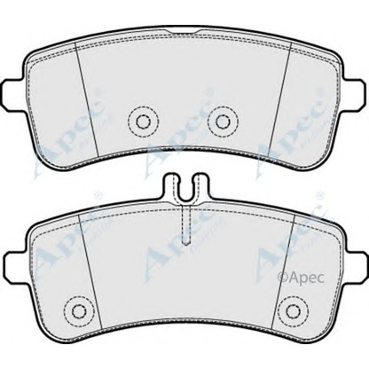 Photo Kit de plaquettes de frein, frein à disque APEC braking PAD2023