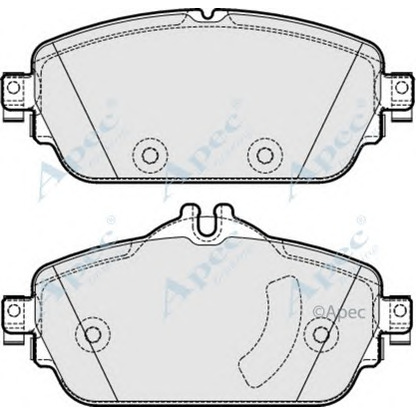 Photo Brake Pad Set, disc brake APEC braking PAD2025