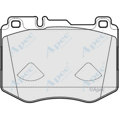 Photo Kit de plaquettes de frein, frein à disque APEC braking PAD2035