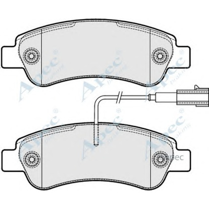 Фото Комплект тормозных колодок, дисковый тормоз APEC braking PAD2037