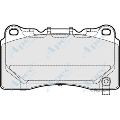 Foto Kit pastiglie freno, Freno a disco APEC braking PAD1993