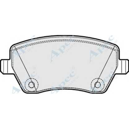 Photo Brake Pad Set, disc brake APEC braking PAD1983